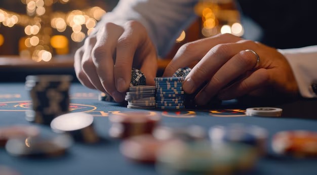 Live baccarat and roulette studio view on mobile